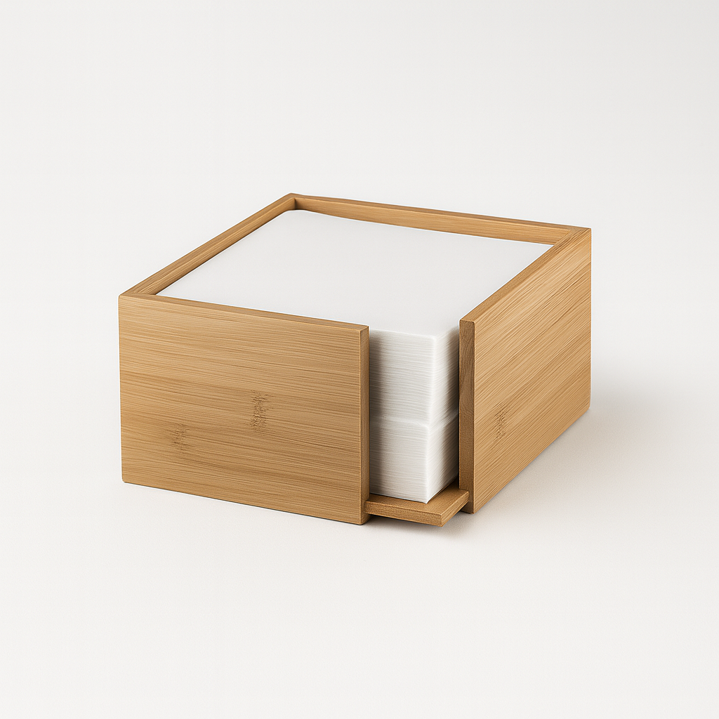 MBAJTESE KARTPECETASH BAMBOO 19*19*10CM S0086