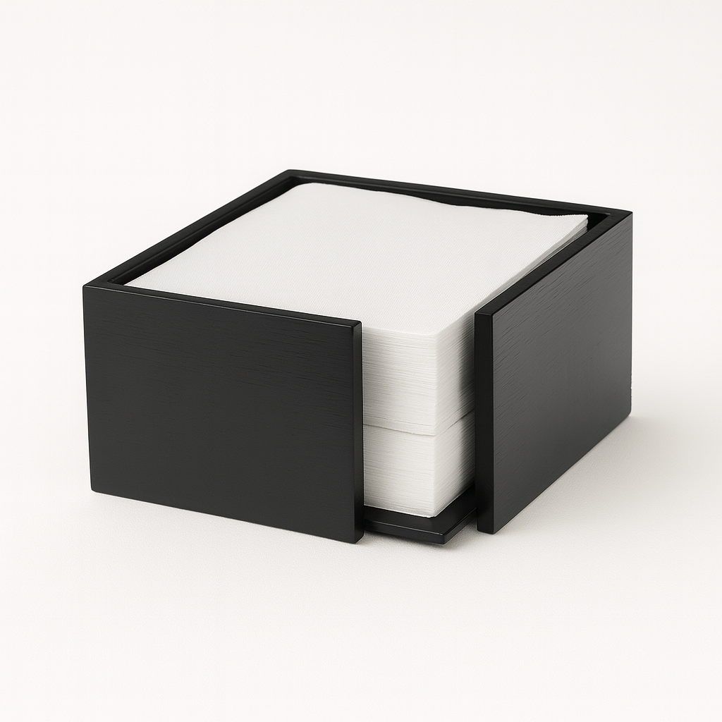 MBAJTESE KARTPECETASH 19*19CM BAMBOO NERO S0086.Z