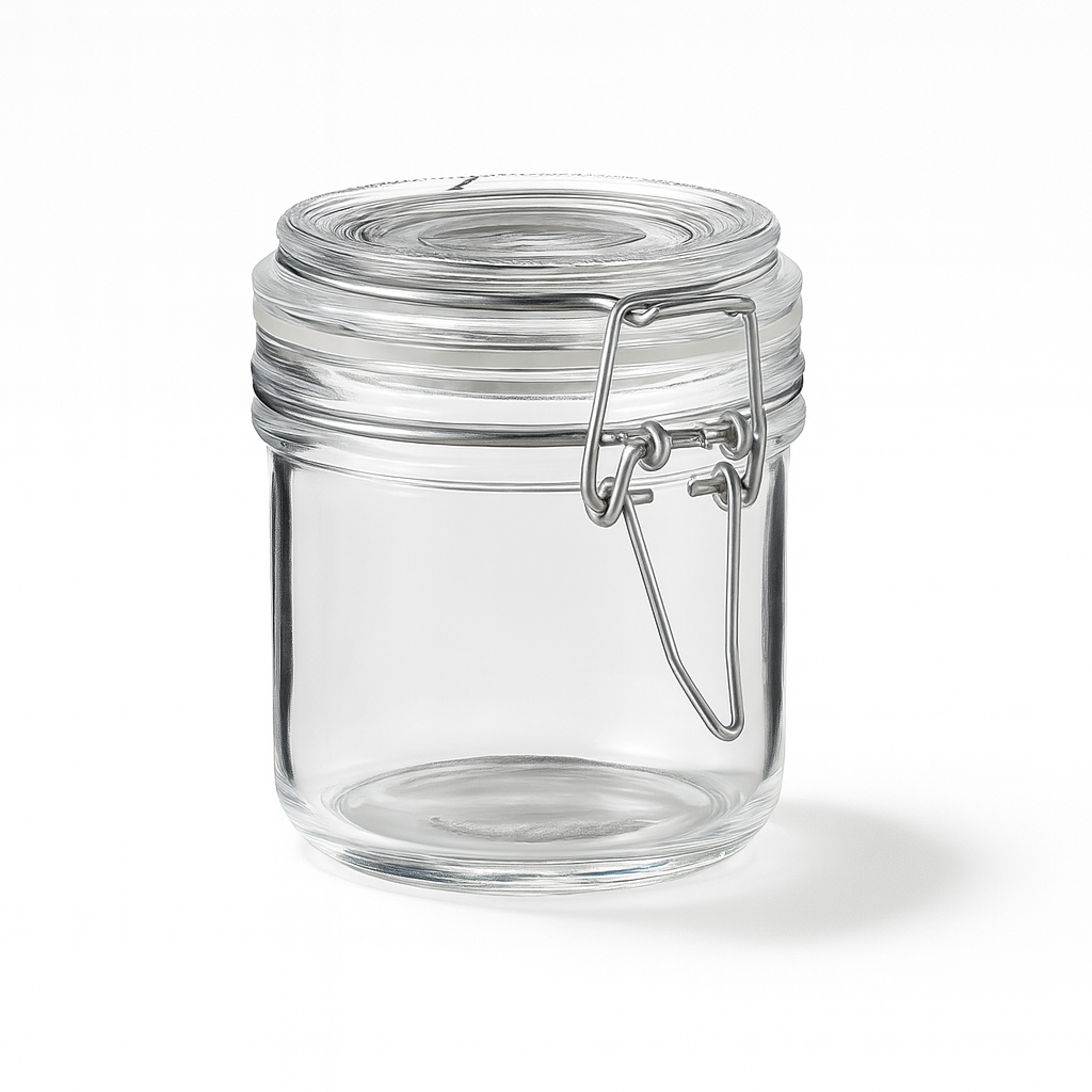 KAVANOZ QELQI ME KAPAK 200ML T3013