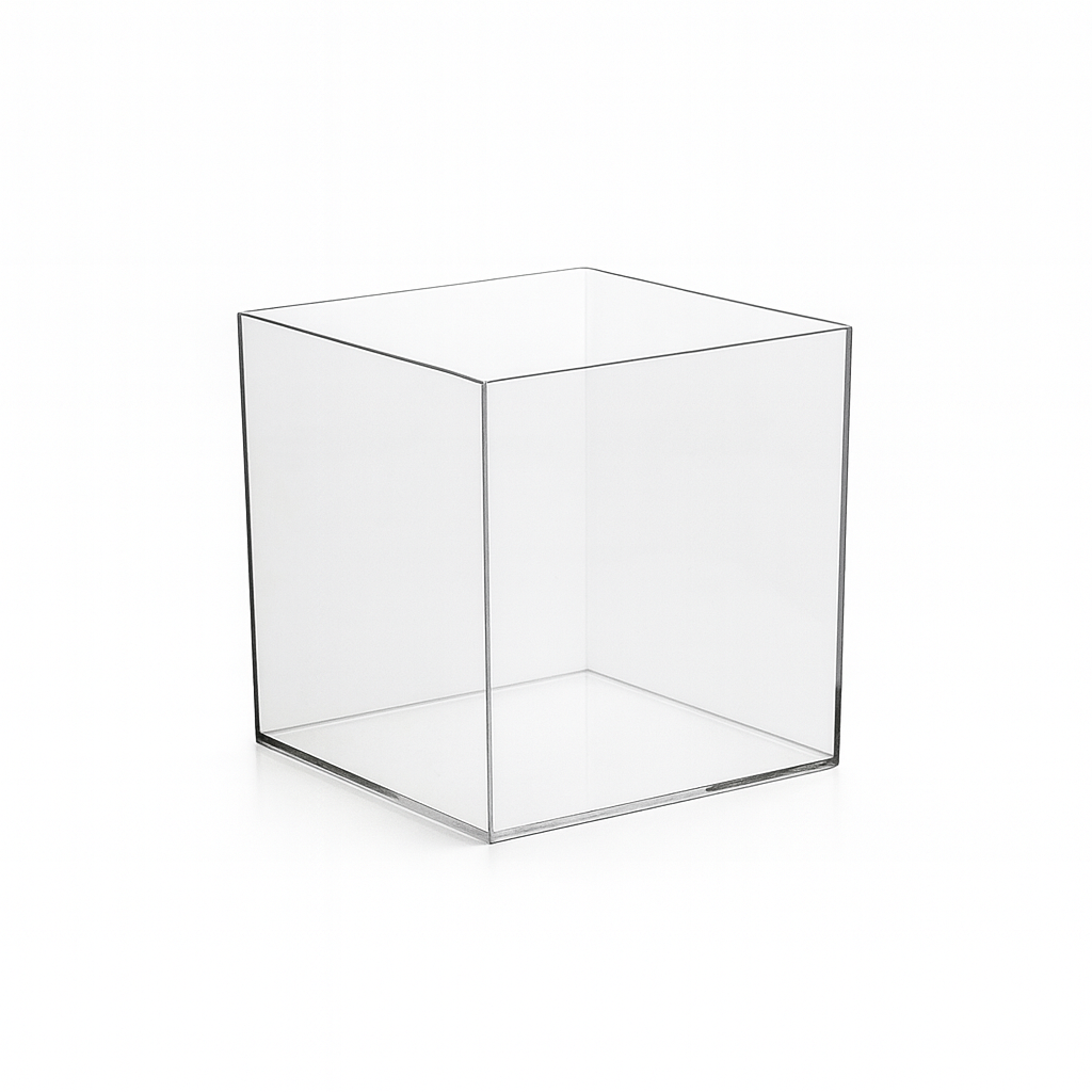 KAVANOZ PLASTIK CORONA 15*15*15 CM BO391