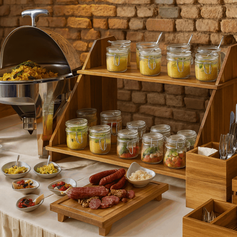 EKSPOZITOR BUFFET DRURI 65*20*40CM S5052