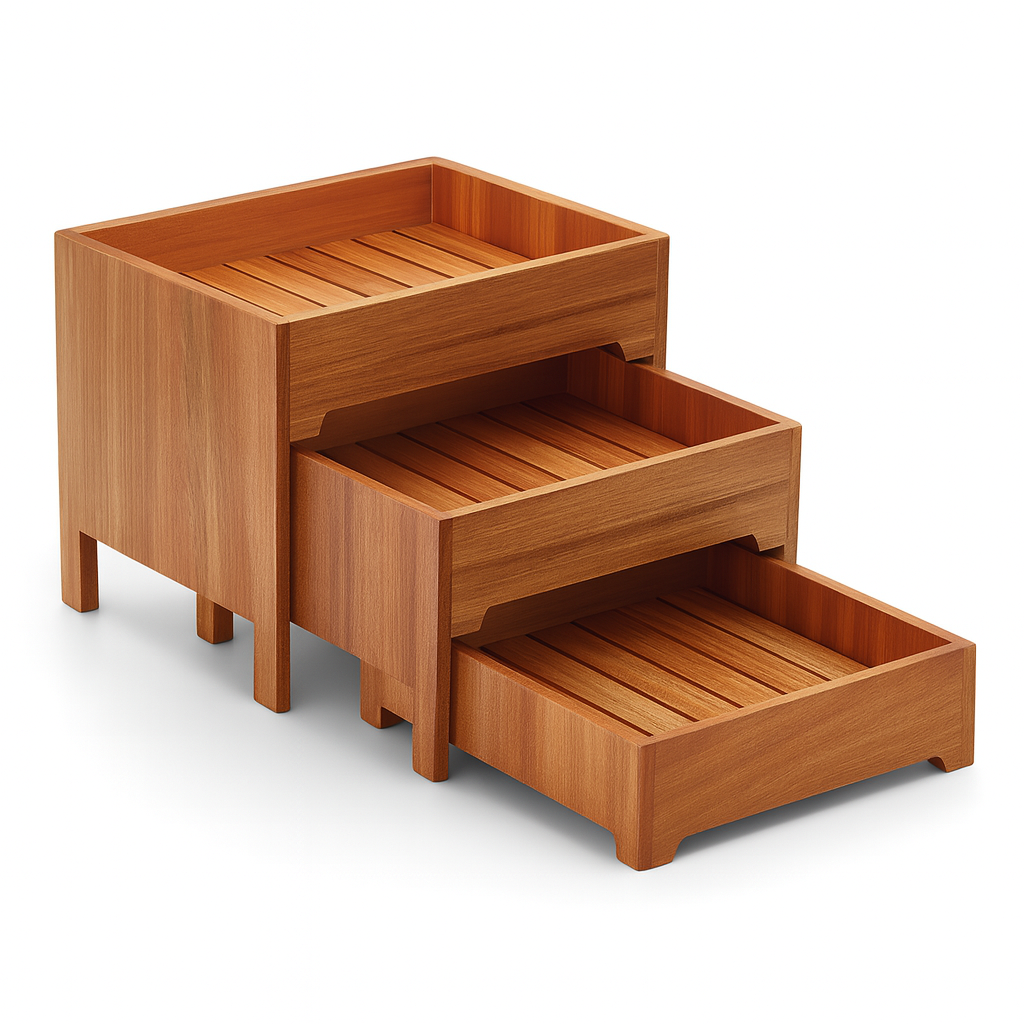 EKSPOZITOR BUFFET DRURI SIRTAR SET3 43*35.5*33CM S5068