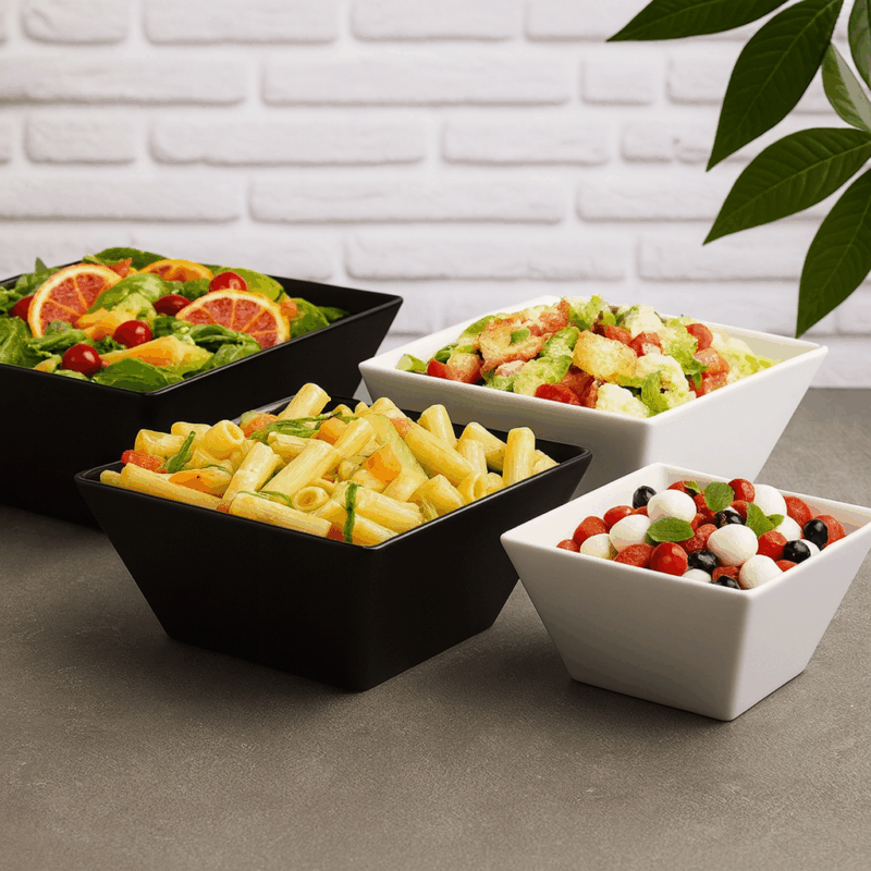 TAS SALLATE MELAMIN BARDHE 30*30CM T8442