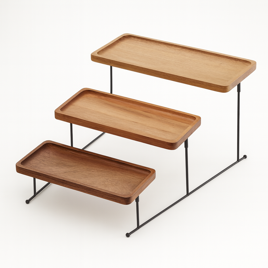 STAND 3 PJATA DRURI  35*42*23CM S5070