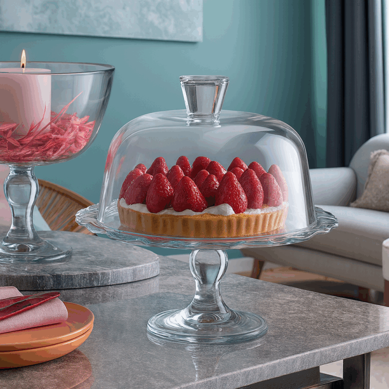 PETITE PATTISERIE FOOTED PLATE DOME 264 MM 96952